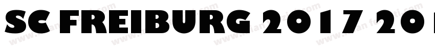SC Freiburg 2017 2018字体转换